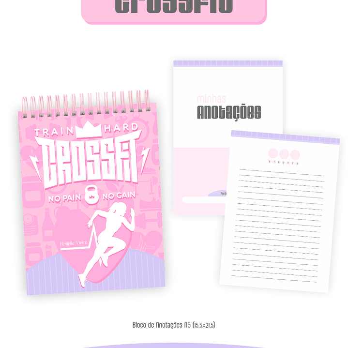 Arquivo Combo Encadernação Crossfit 2026 Feminino  2