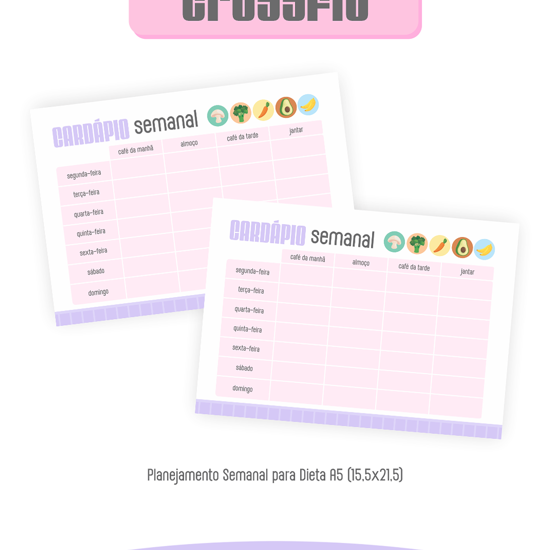 Arquivo Combo Encadernação Crossfit 2026 Feminino  5