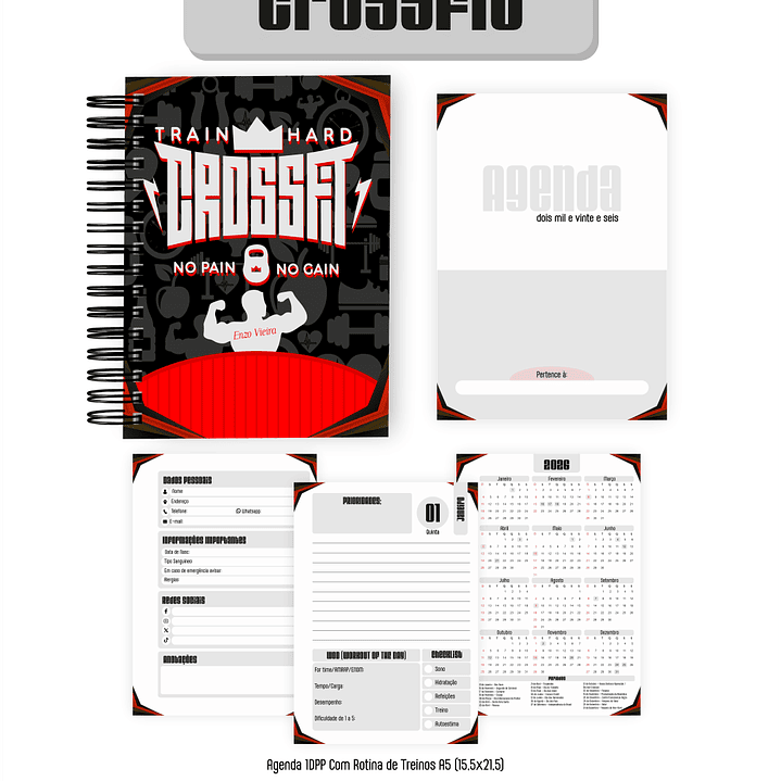 Arquivo Combo Encadernação Crossfit 2026 Masculino  4