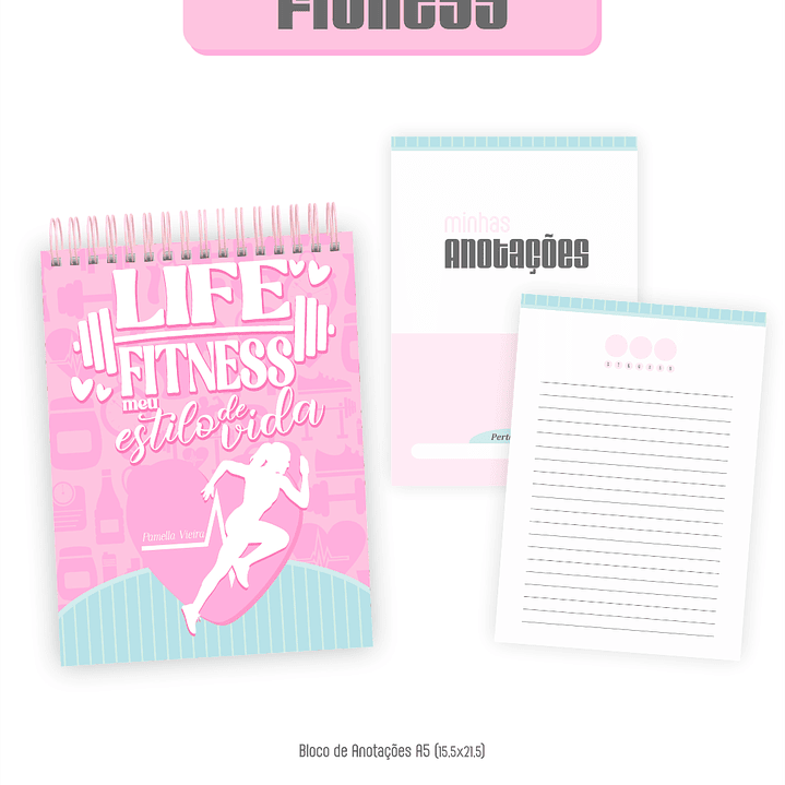 Arquivo Combo Encadernação Fitness 2026 Feminino  5