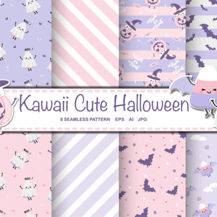 Kit Digital Papéis Halloween  1