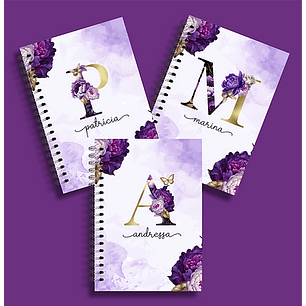 Arquivo Capas A5 Alfabeto Roxo 