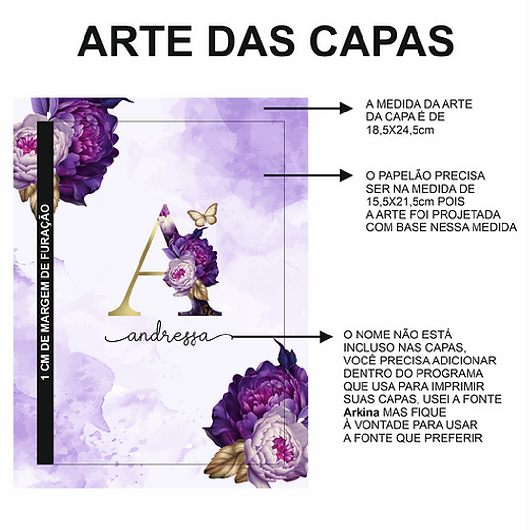 Arquivo Capas A5 Alfabeto Roxo  2