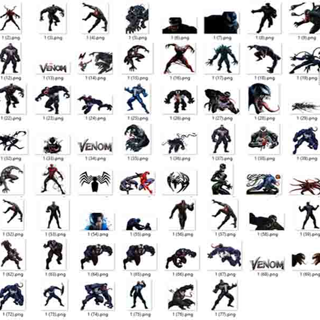 Kit Digital Homem Aranha Venon  3