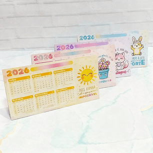 Arquivo Calendário de Mesa Simples 2026 