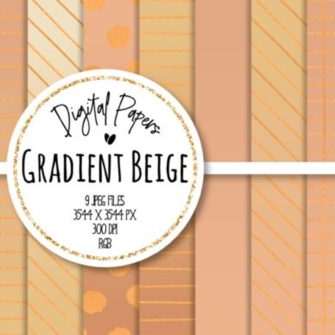 Kit Digital Papéis Bege 1