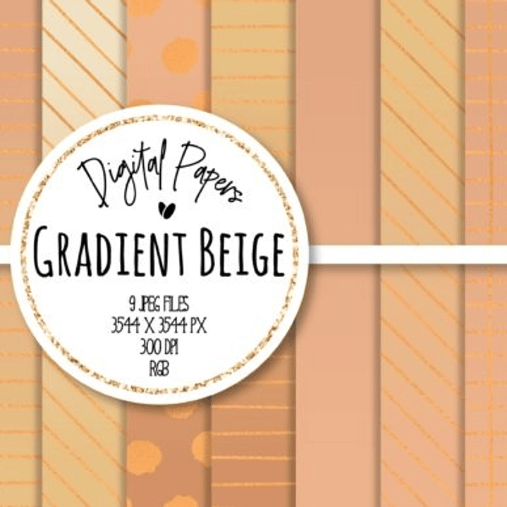Kit Digital Papéis Bege 1