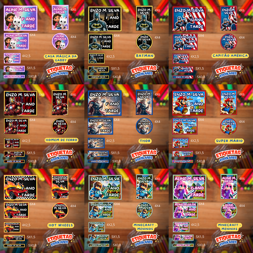 Arquivo Combo Etiqueta Escolar 50 Temas  5