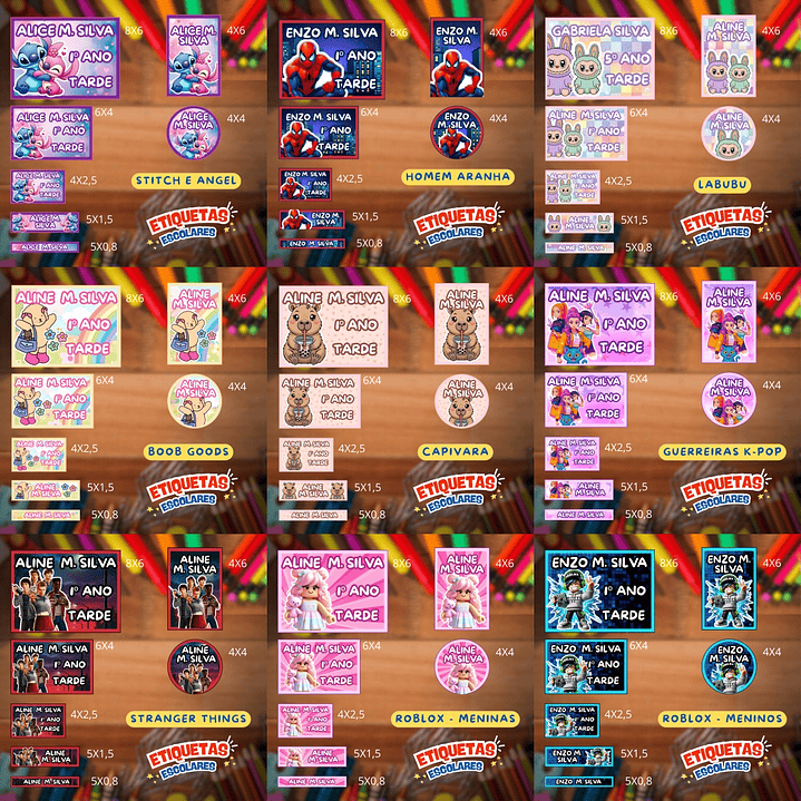 Arquivo Combo Etiqueta Escolar 50 Temas  6