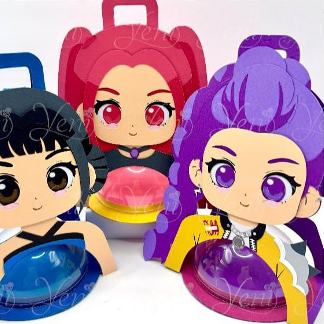 Arquivo Suporte Meia Bola Acrílica Guerreiras do Kpop  1