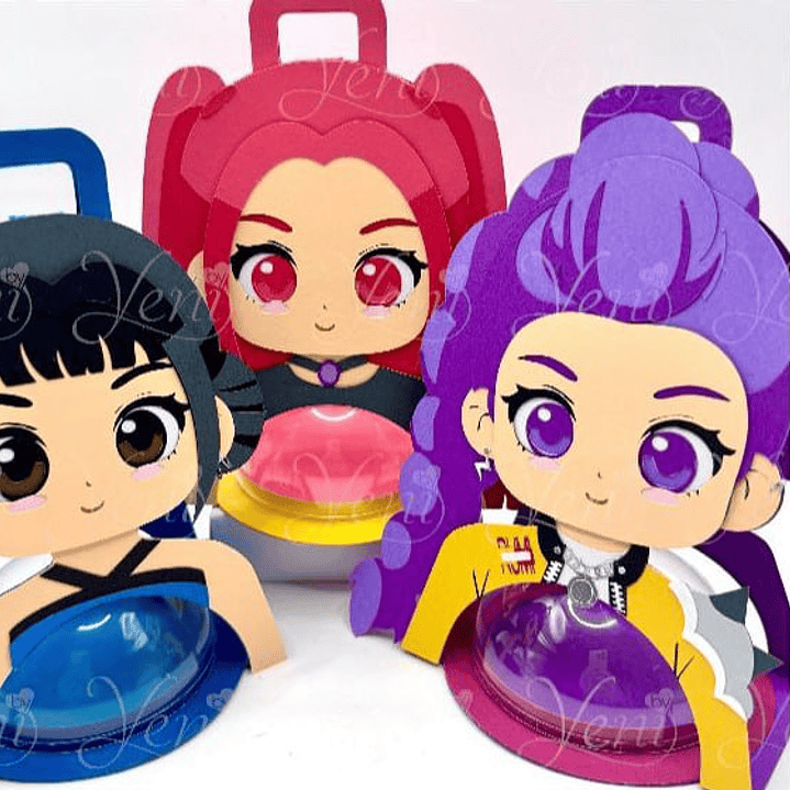 Arquivo Suporte Meia Bola Acrílica Guerreiras do Kpop  1