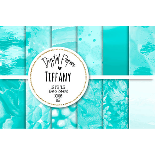 Kit Digital Papéis Azul do Mar