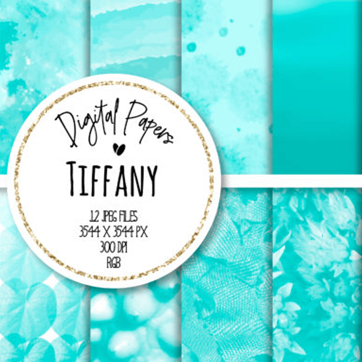 Kit Digital Papéis Azul do Mar 1