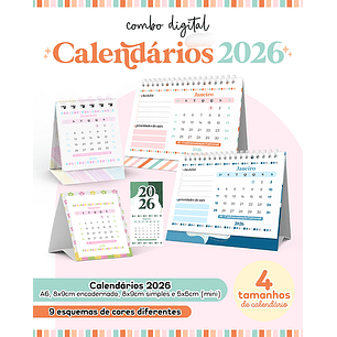 Arquivo Combo Calendários 2026 