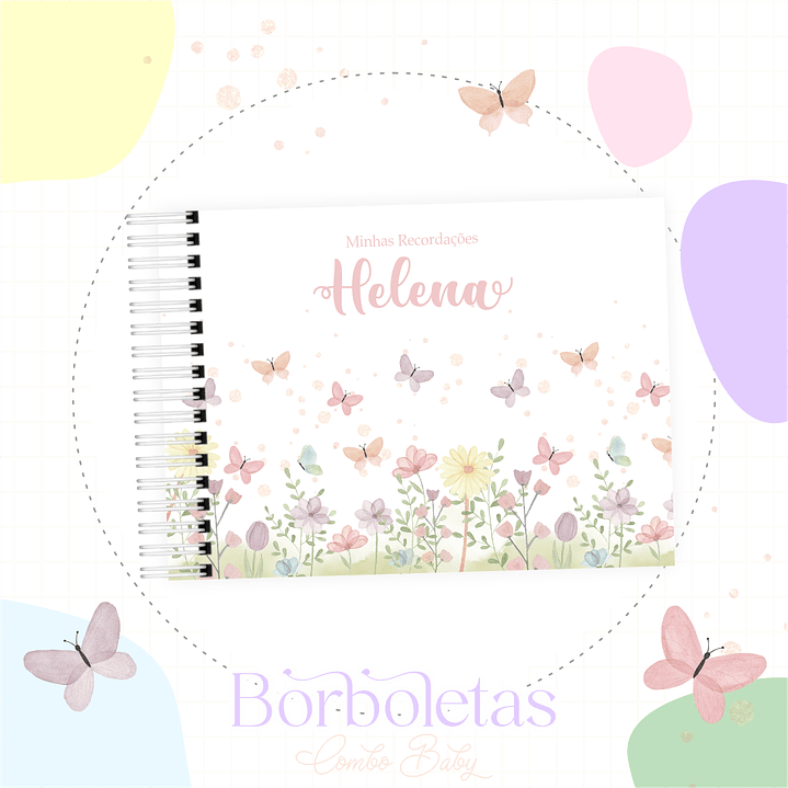 Arquivo Encadernação Baby Jardim das borboletas 2