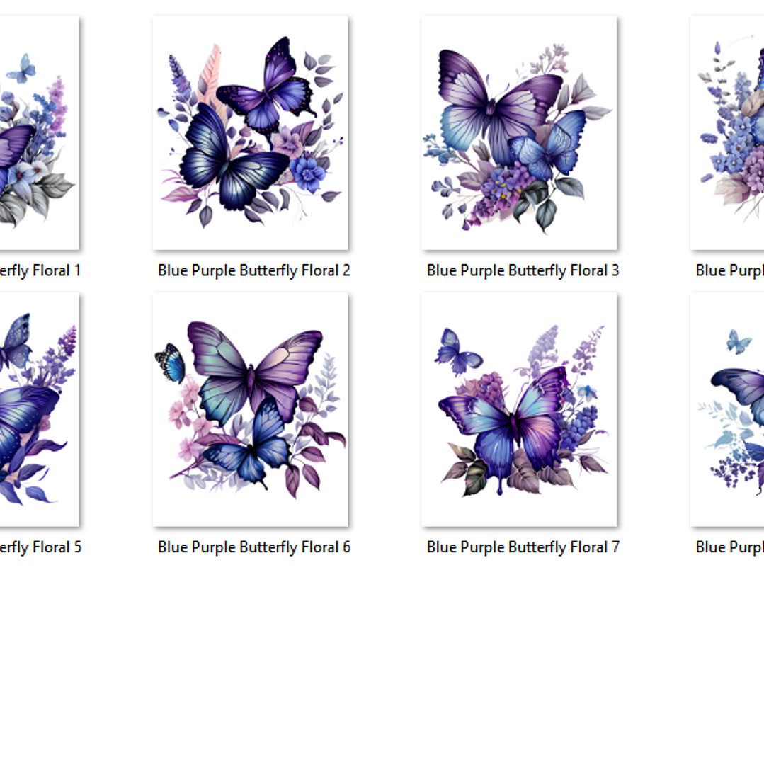 Kit Digital Borboletas Lilás 2