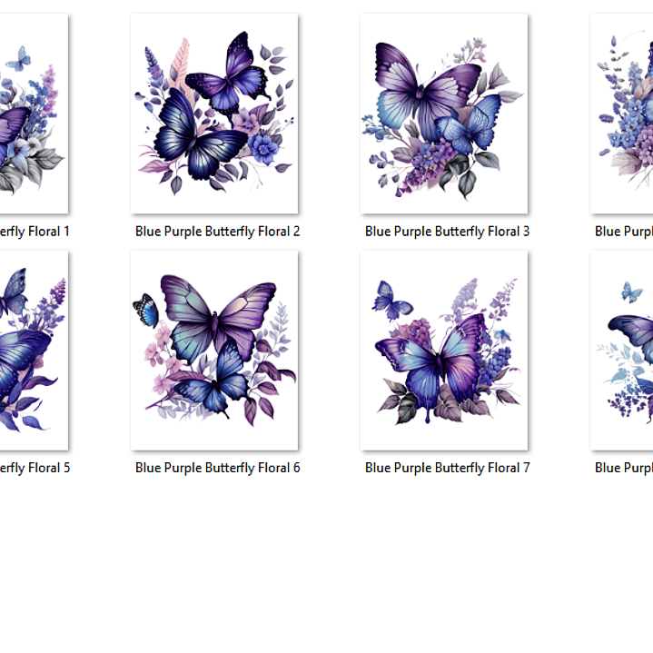 Kit Digital Borboletas Lilás 2