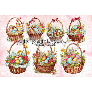 Kit Digital Cestinha de Ovos da Páscoa 