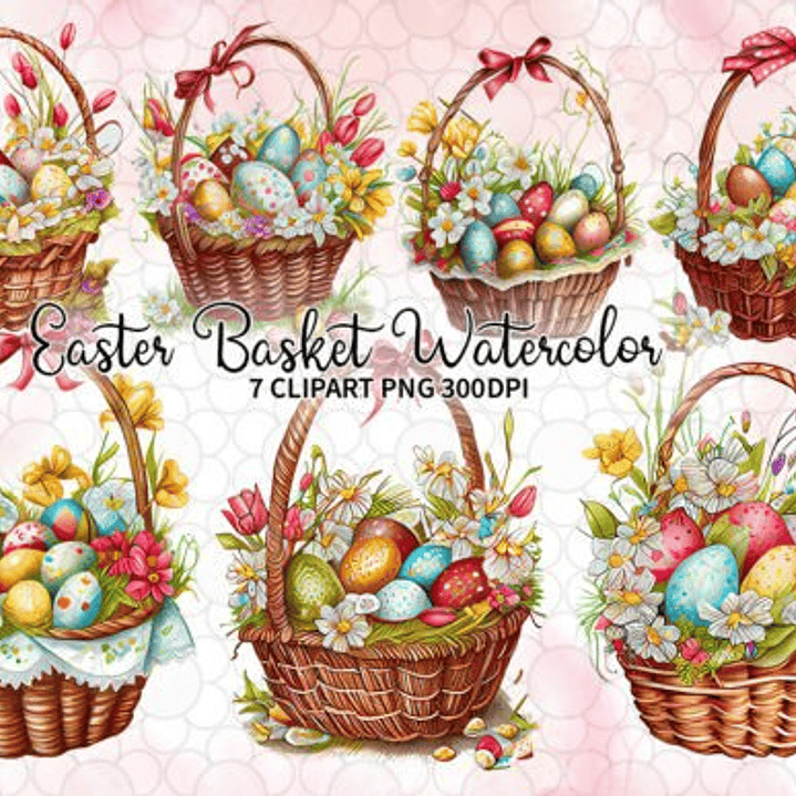 Kit Digital Cestinha de Ovos da Páscoa  1