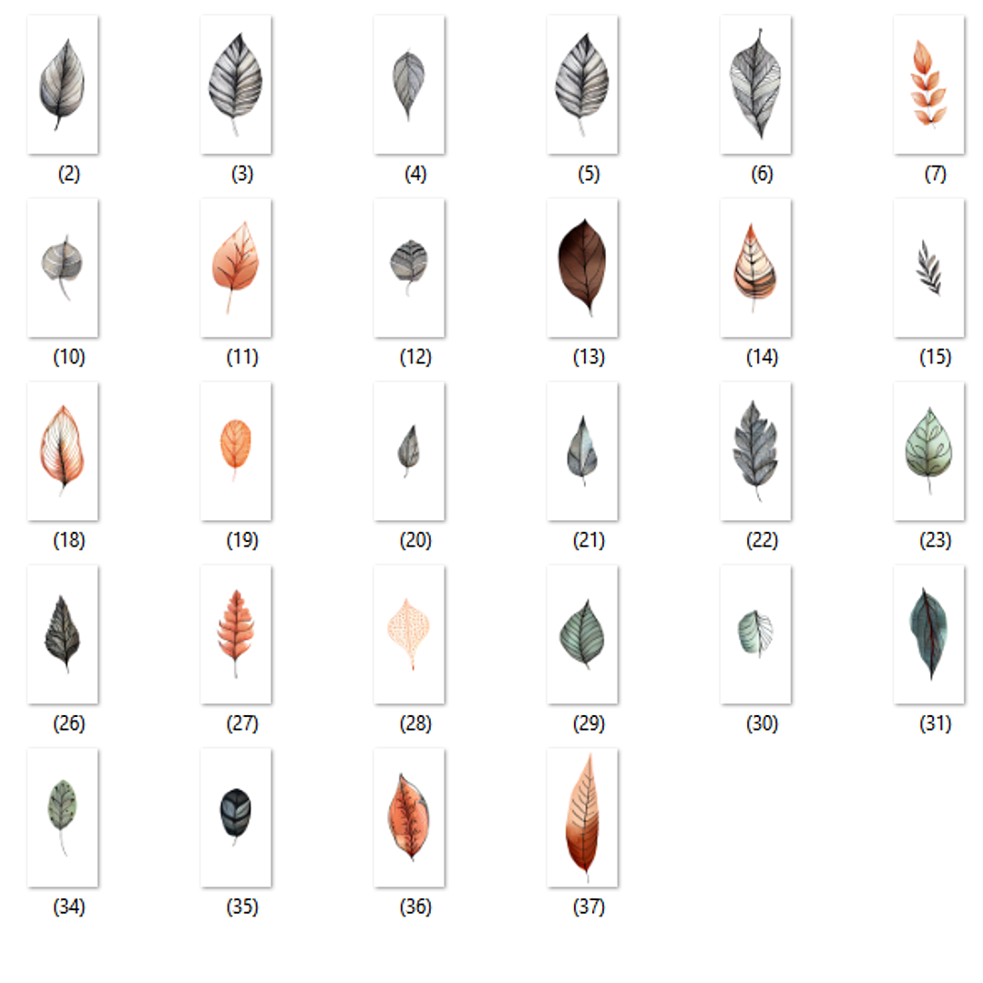 Kit Digital Folhas  2