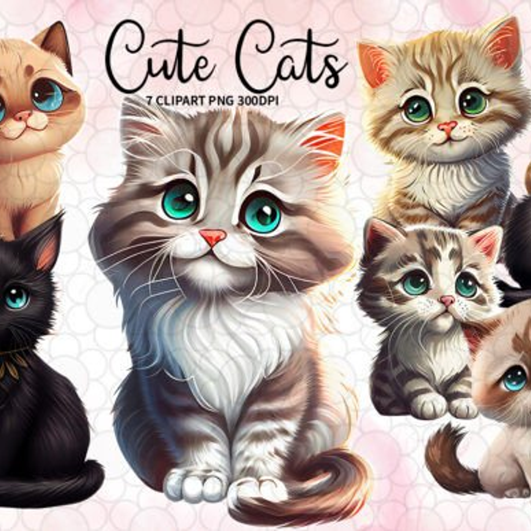 Kit Digital Gatinhos 02 1