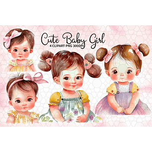 KIt Digital Menina Bebê