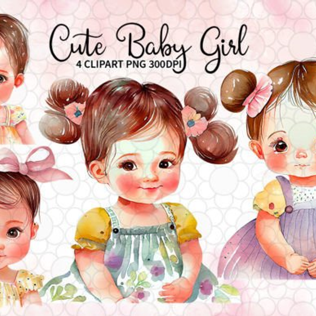 KIt Digital Menina Bebê 1