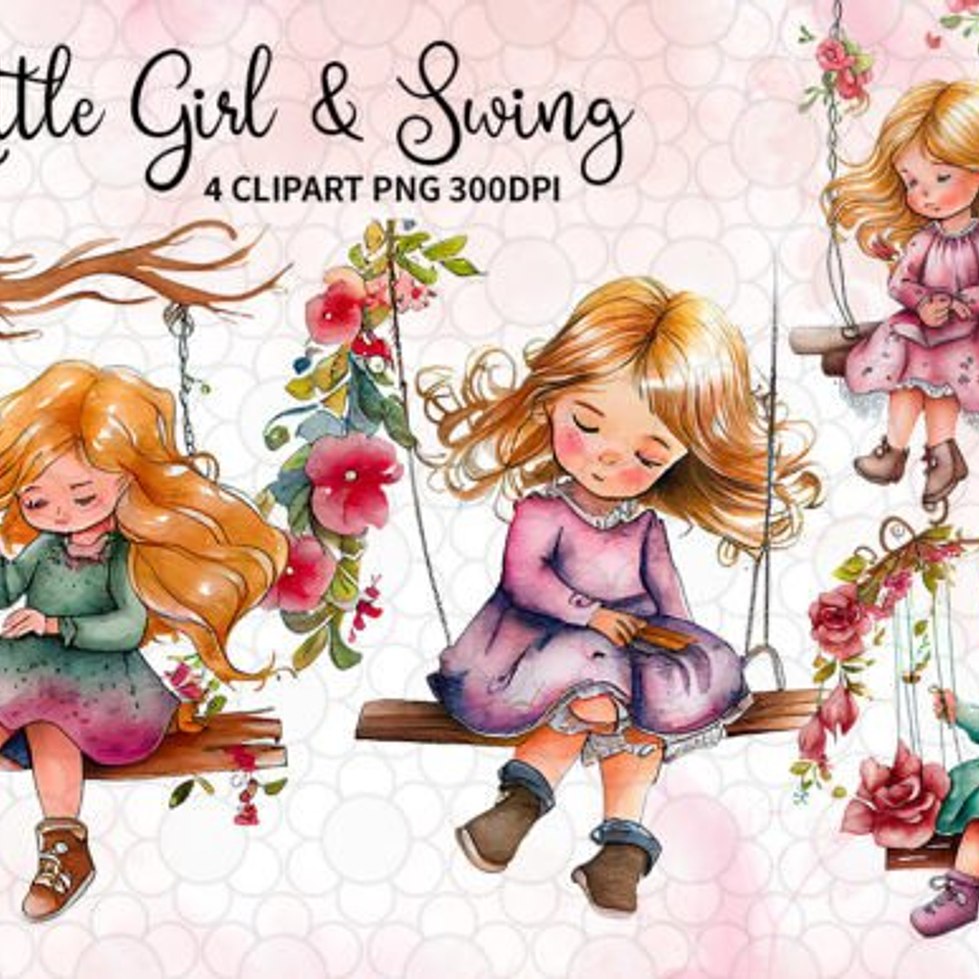 Kit Digital Menina Jardim 2 1