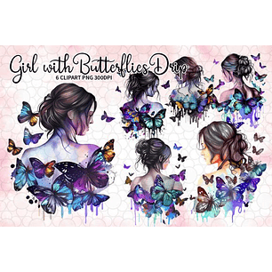 Kit Digital Mulher Borboleta 