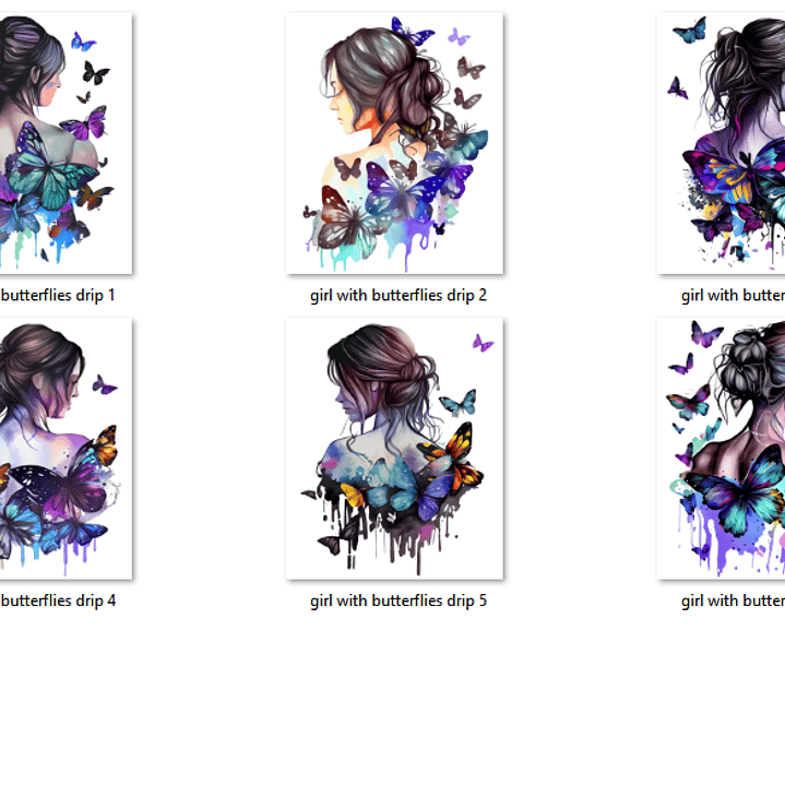 Kit Digital Mulher Borboleta  2