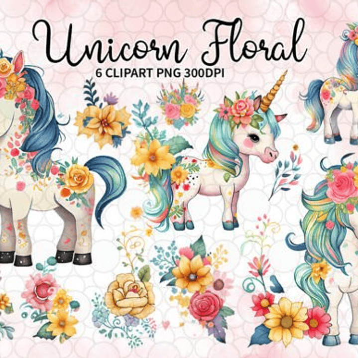 Kit Digital Unicórnio Tropical  1