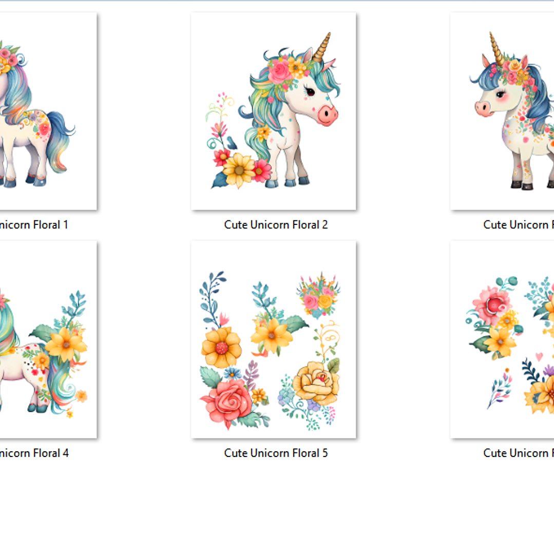 Kit Digital Unicórnio Tropical  2