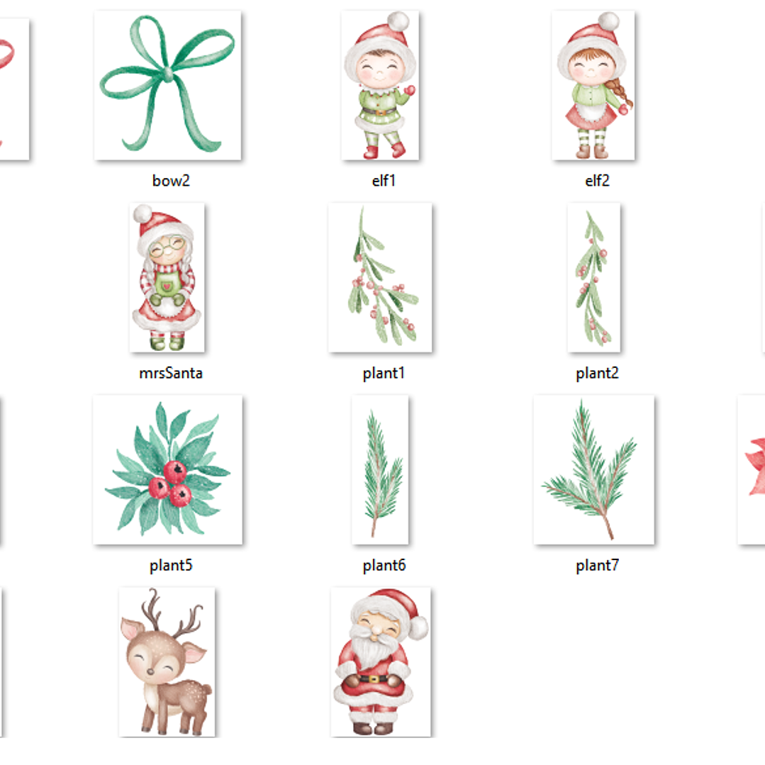 Kit Digital Natal Família Noel 2