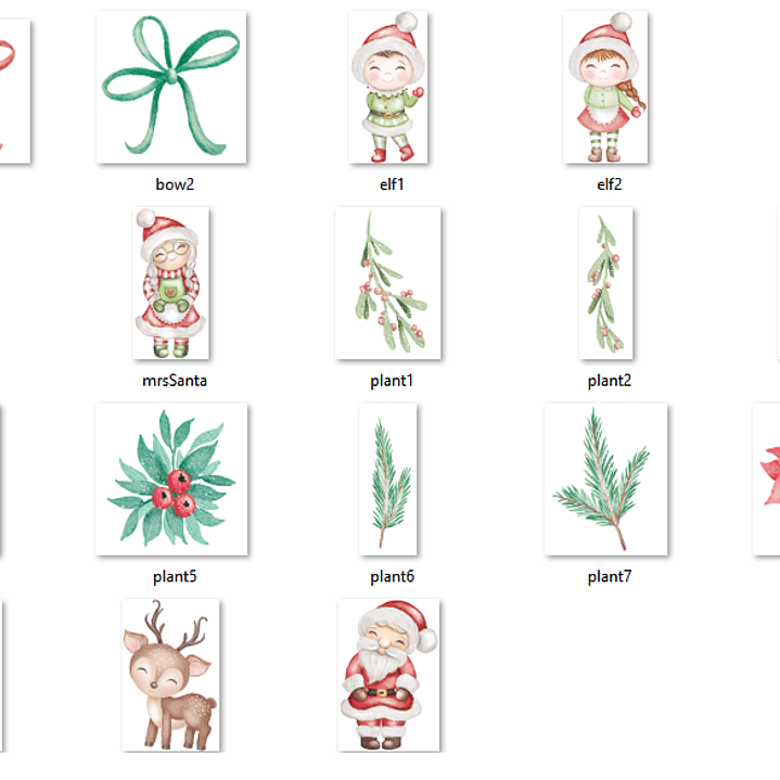 Kit Digital Natal Família Noel 2