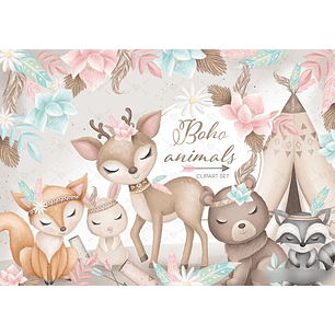 Kit Digital Animais Bosque 2
