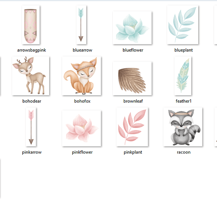 Kit Digital Animais Bosque 2 2