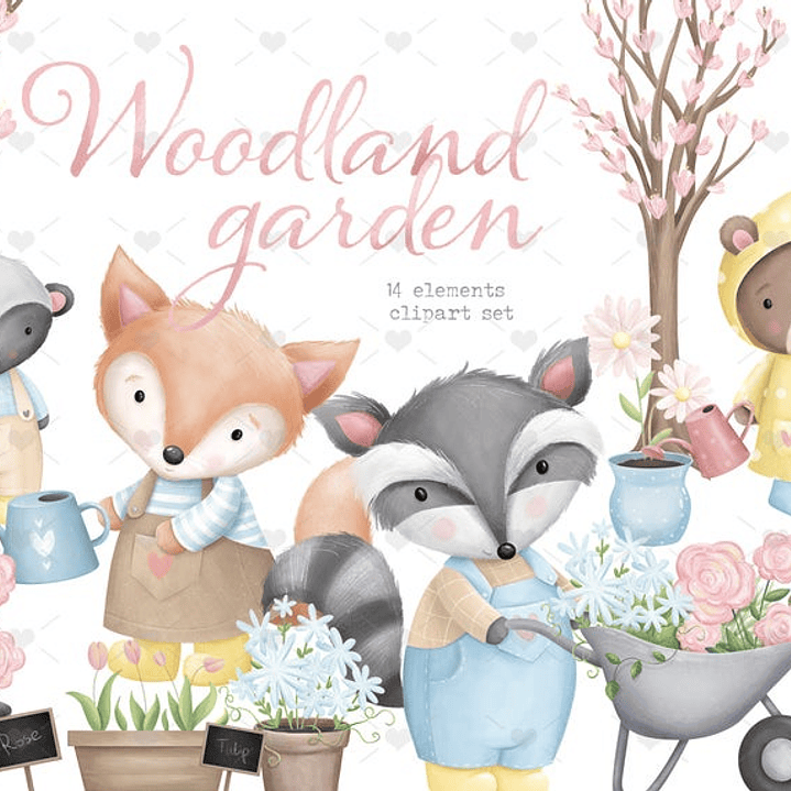 Kit Digital Animais Bosque 3 1