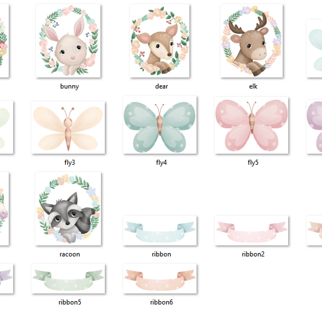 Kit Digital Animais Safari Boho 2