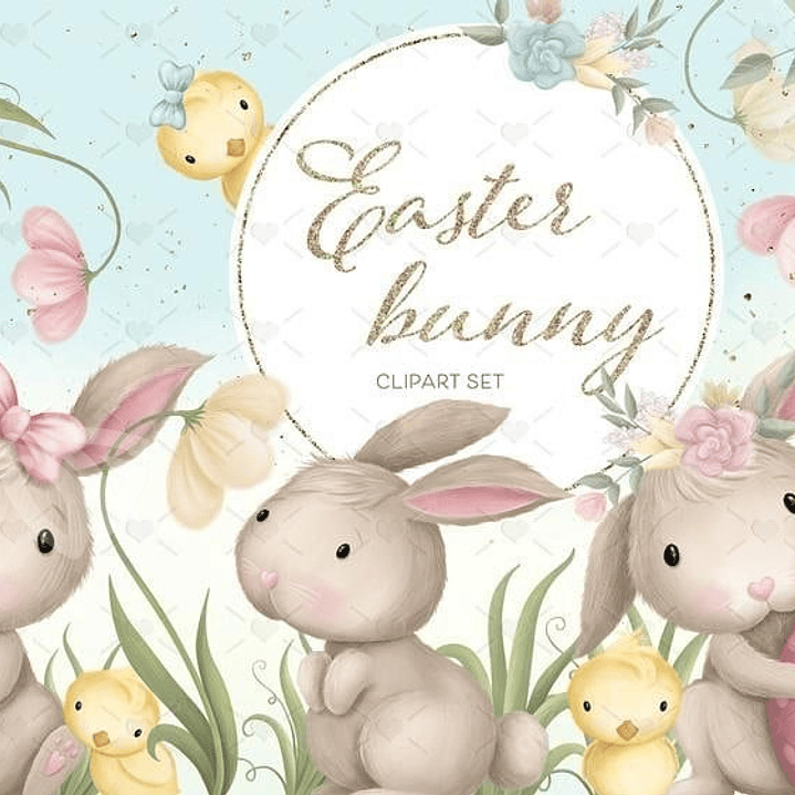 Kit Digital Coelhinho da Páscoa 1