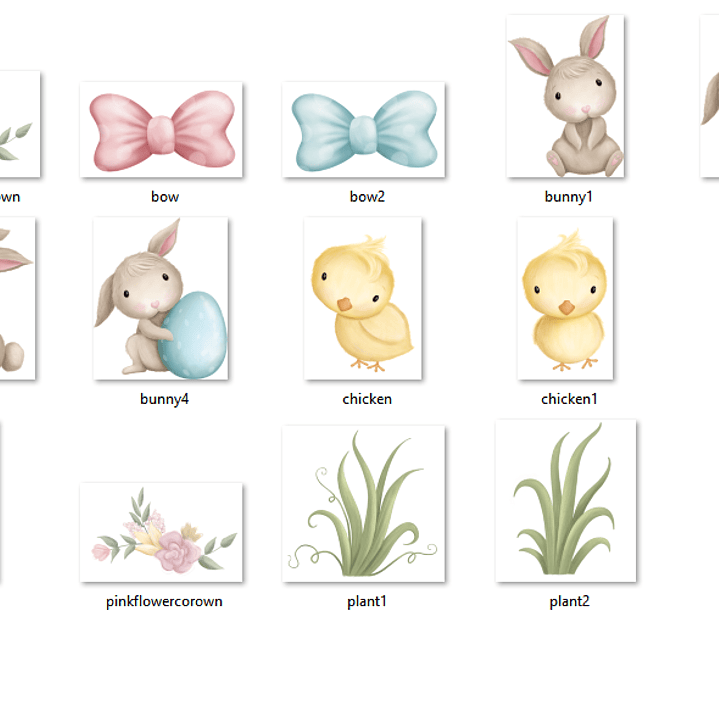 Kit Digital Coelhinho da Páscoa 2