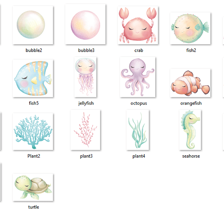 Kit Digital Fundo do Mar  2