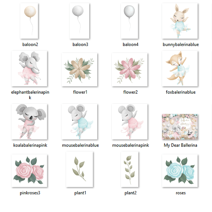 Kit Digital Animais Bailarinas  2