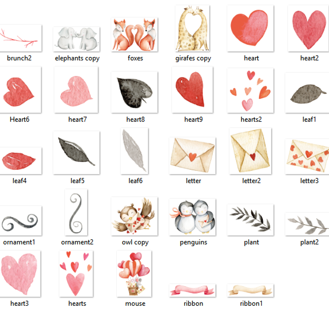 Kit Digital Dia dos Namorados Animais  2