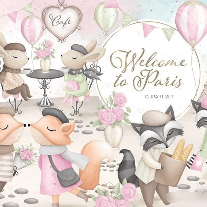 Kit Digital Safari Bem-Vindo a Paris  1