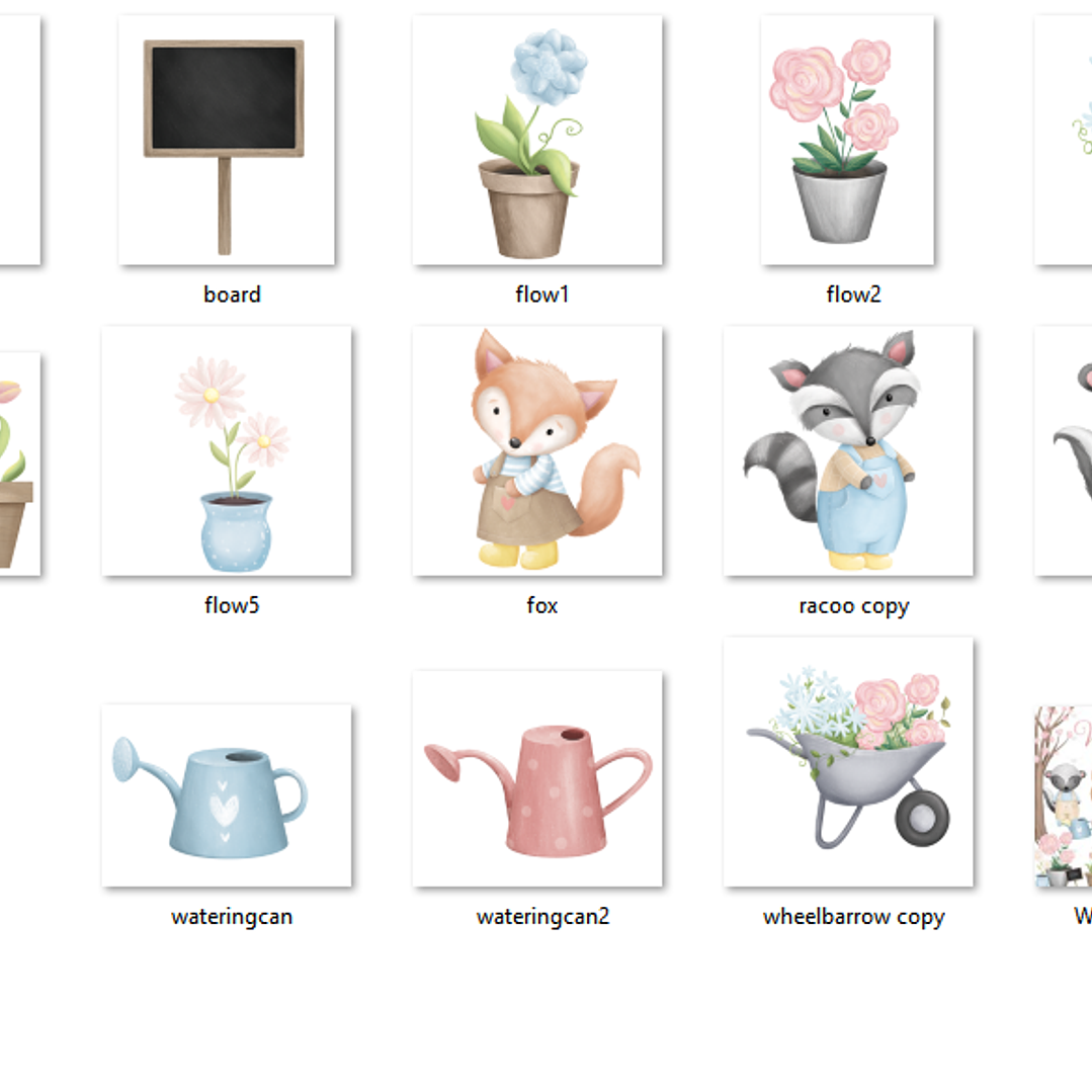 Kit Digital Animais Jardineiros  2