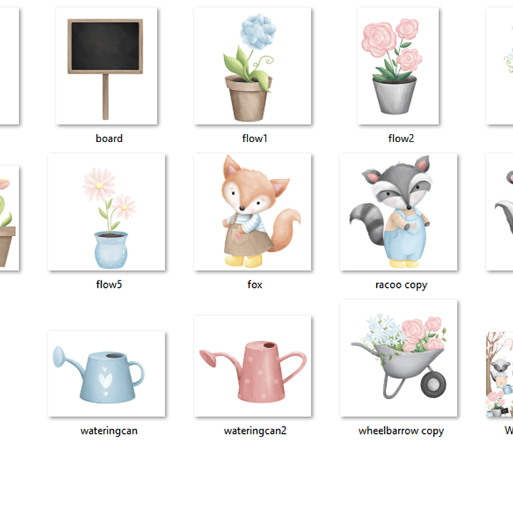 Kit Digital Animais Jardineiros  2