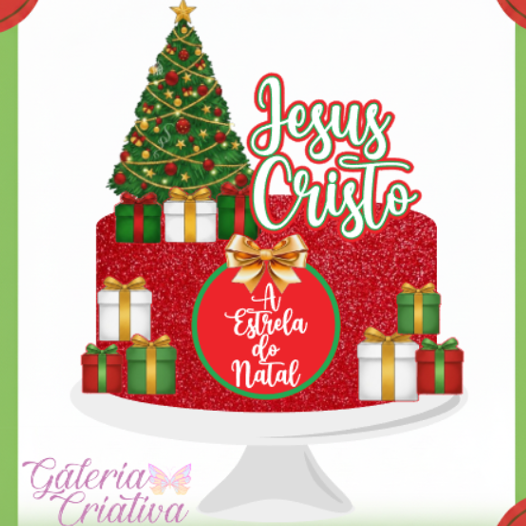 Arquivo Topo de Bolo Natal Jesus Cristo 1