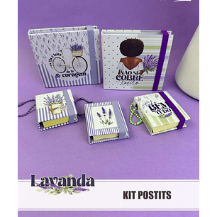 Arquivo Coleção Lavanda Kit Post Its