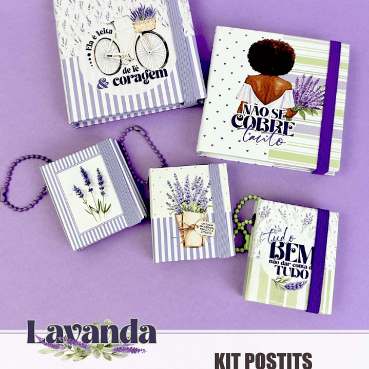 Arquivo Coleção Lavanda Kit Post Its 2
