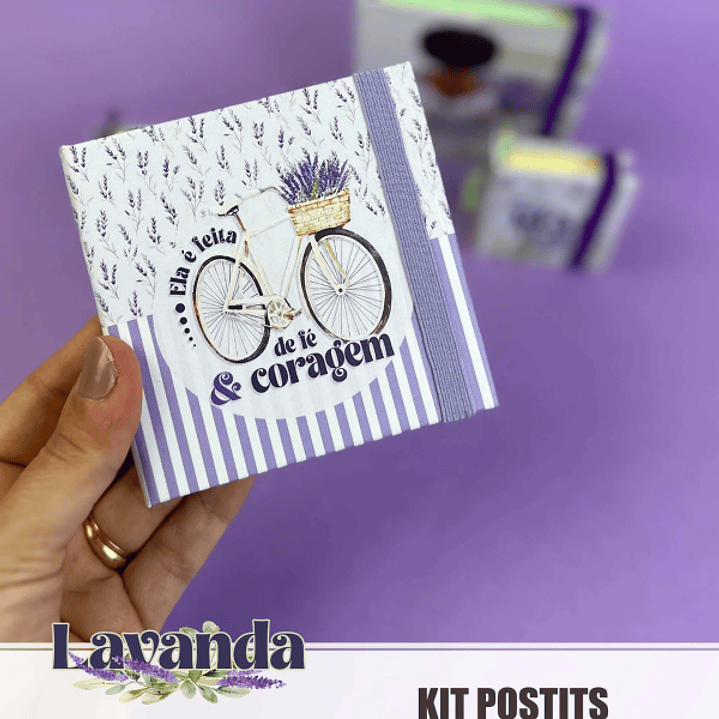 Arquivo Coleção Lavanda Kit Post Its 4